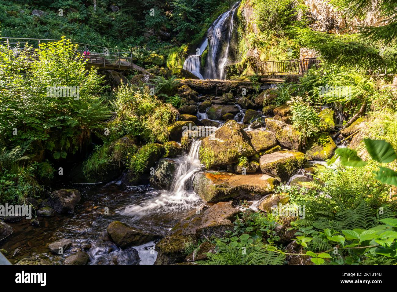 Die Triberger Wasserfälle, Triberg im Schwarzwald, Baden-Württemberg, Deutschland | die Triberger Wasserfälle, Triberg im Schwarzwald, Schwarzwald, Bad Stockfoto