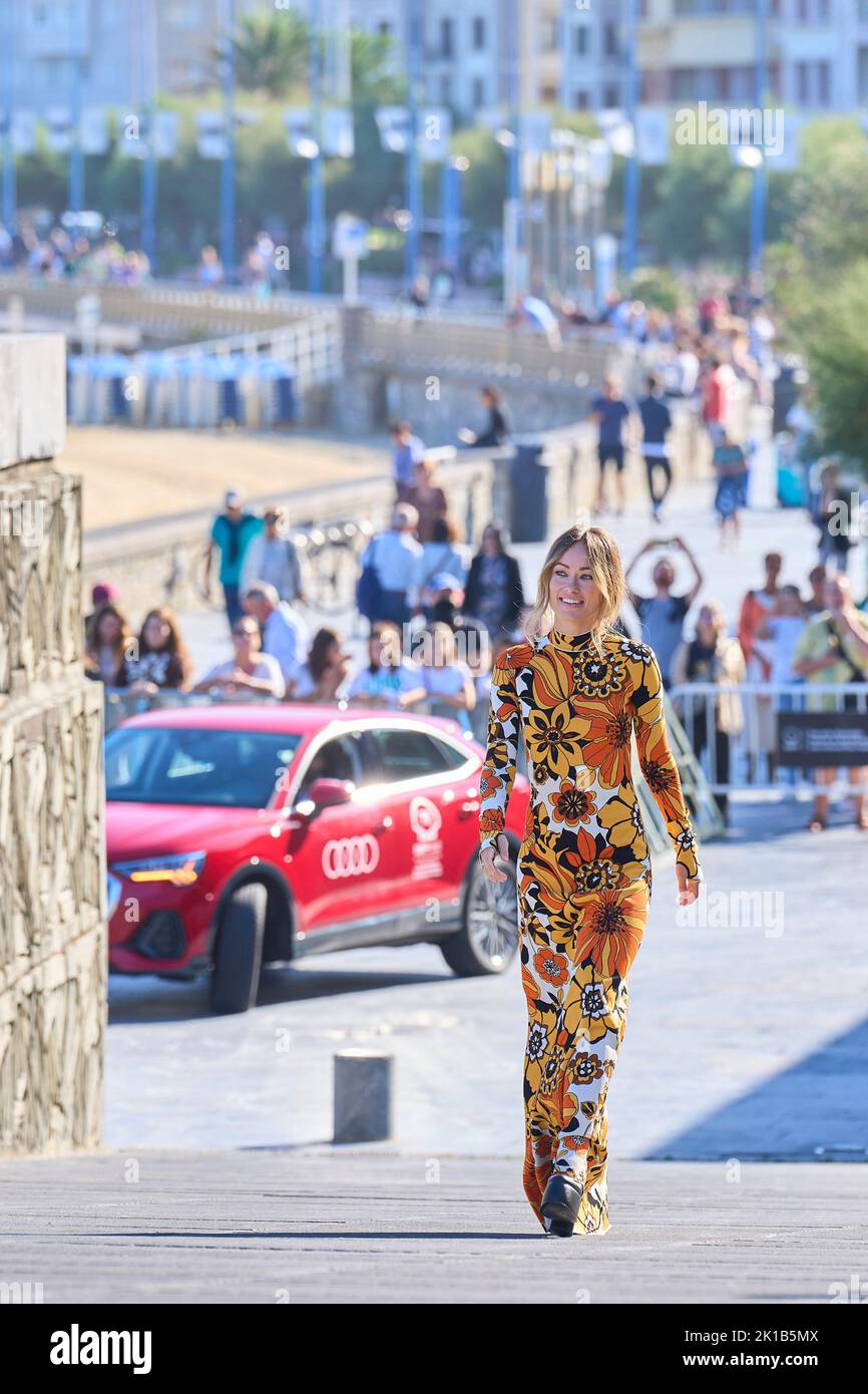 Donostia / San Sebastian. Spanien. 20220917, Olivia Wilde besuchte 'Don't Worry Darling' Photocall während des 70. San Sebastian International Film Festival im Kursaal Palace am 17. September 2022 in Donostia / San Sebastian, Spanien Credit: MPG/Alamy Live News Stockfoto