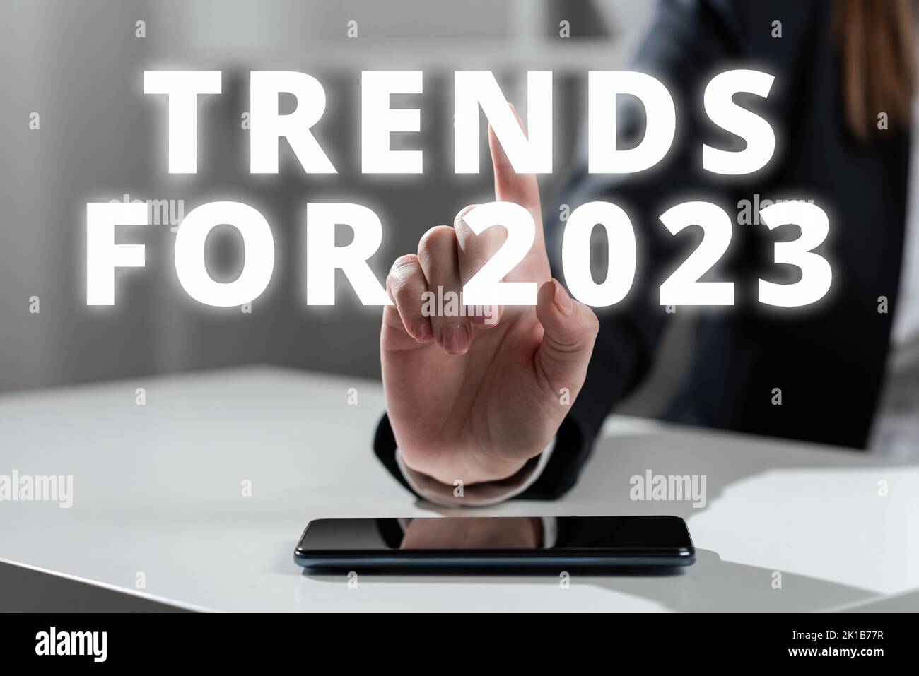 Konzeptunterschrift Trends für 2023list Dinge, die in diesem Jahr sehr