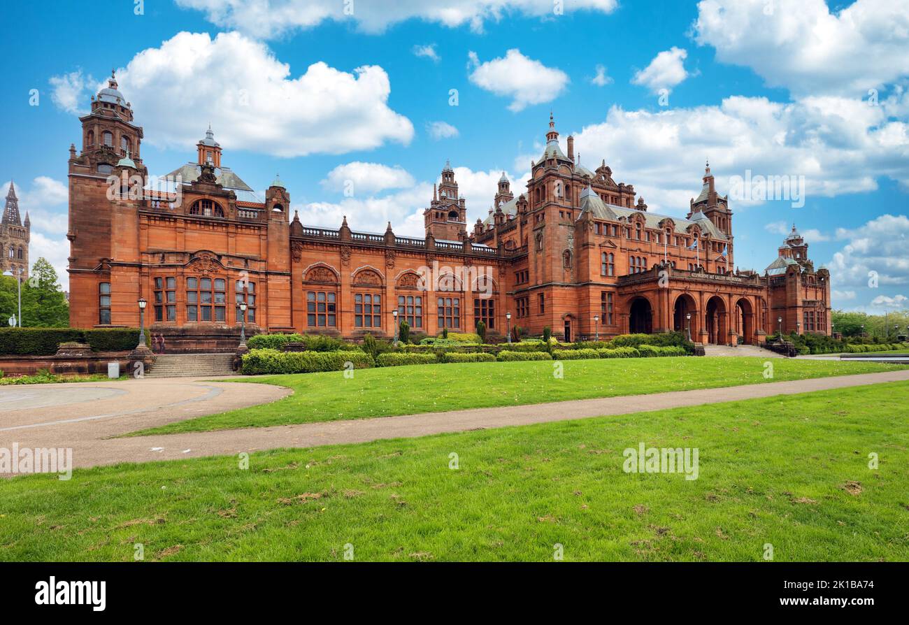 Kelvingrove Museum in Glasgow at Day, Schottland, Großbritannien Stockfoto