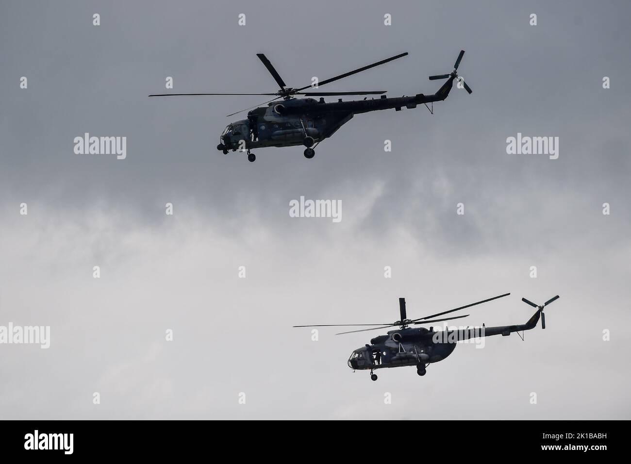 Mosnov, Tschechische Republik. 17. September 2022. Beginn der zweitägigen NATO-Tage, der Tage der tschechischen Luftwaffe, der größten Sicherheitsschau Europas in Mosnov, Tschechische Republik, 17. September 2022. Kredit: Jaroslav Ozana/CTK Foto/Alamy Live Nachrichten Stockfoto