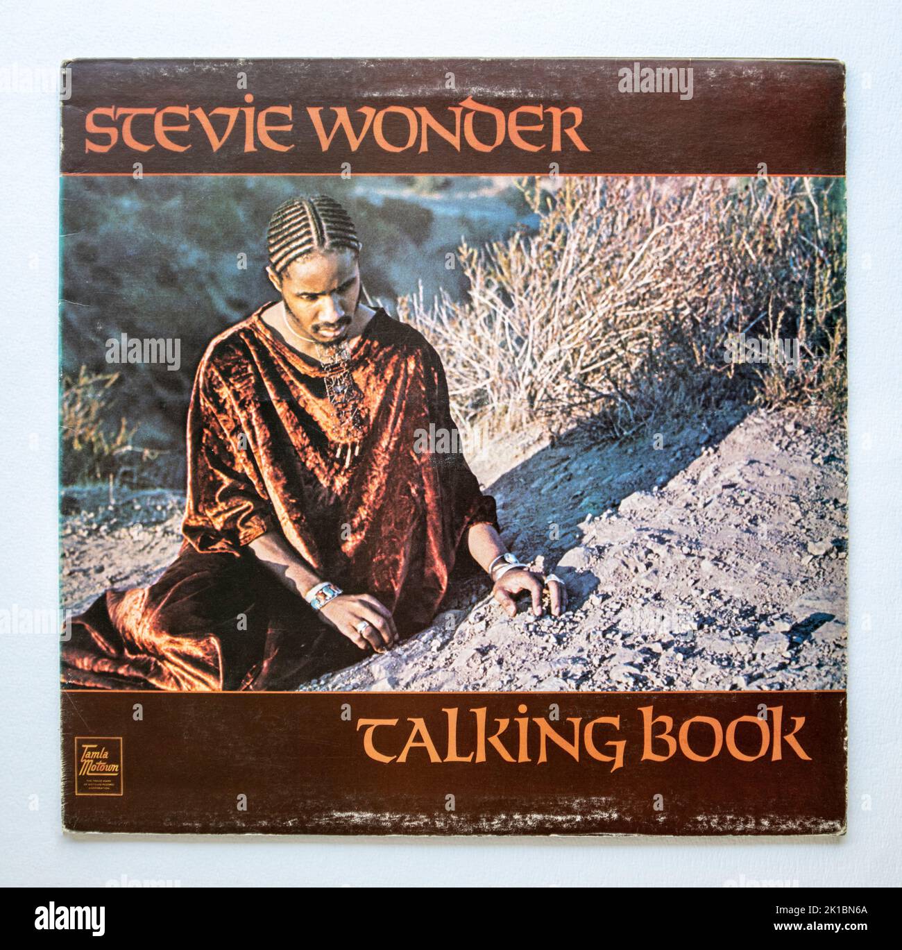 LP-Cover von Talking Book, dem Studioalbum von Stevie Wonder aus dem Jahr 15., das 1972 veröffentlicht wurde Stockfoto