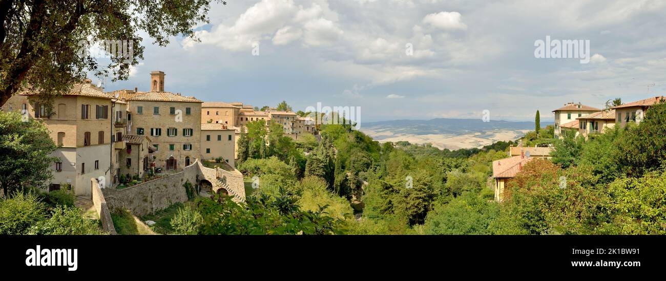 Landescape aus Volterra Stadt - Toskana Italien Stockfoto