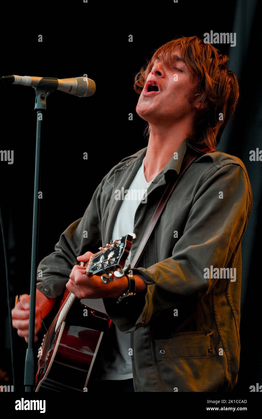 Paolo Nutini, V2007, Hylands Park, Chelmsford, Essex, Großbritannien - 18. August 2007 Stockfoto