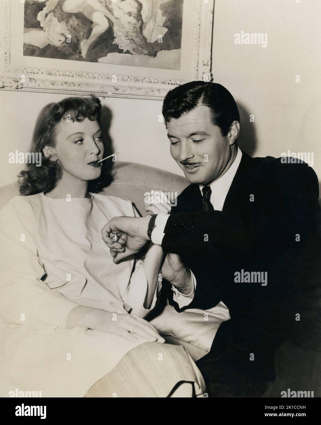 James Craig (1912-1985), Schauspieler de Cine estadounidense, y Lucille Bremer (1917-1996), Actriz de Cine estadounidense. Stockfoto