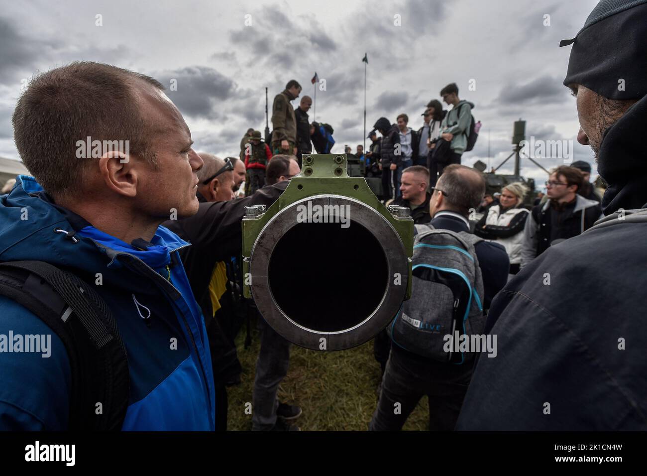 Mosnov, Tschechische Republik. 17. September 2022. Beginn der zweitägigen NATO-Tage, der Tage der tschechischen Luftwaffe, der größten Sicherheitsschau Europas in Mosnov, Tschechische Republik, 17. September 2022. Kredit: Jaroslav Ozana/CTK Foto/Alamy Live Nachrichten Stockfoto