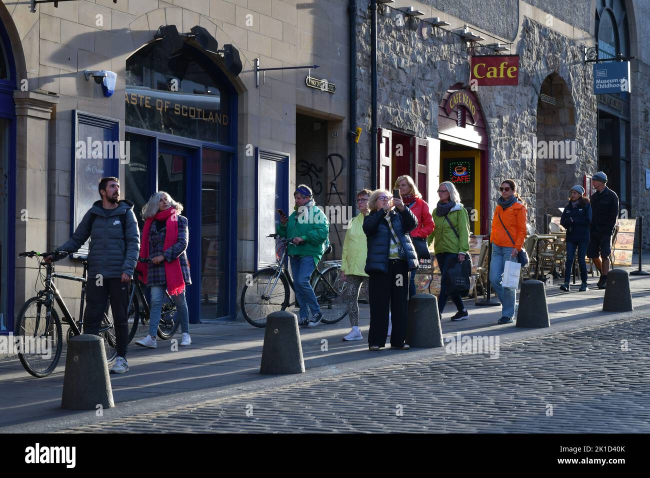 Edinburgh Schottland, Großbritannien 16. September 2022. Allgemeine Ansichten über die Royal Mile. Credit sst/alamy live News Stockfoto