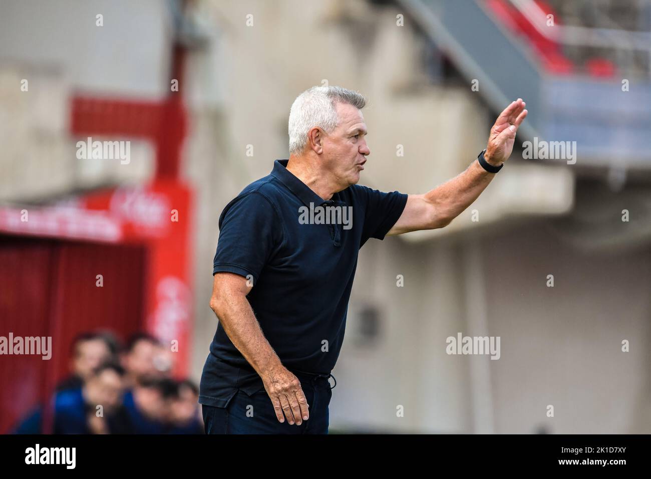 MALLORCA, SPANIEN - 17. SEPTEMBER: Trainer Javier Aguirre von RCD Mallorca während des Spiels zwischen RCD Mallorca und Almeria CF von La Liga Santander am 17. September 2022 im Visit Mallorca Stadium Son Moix in Mallorca, Spanien. (Foto von Samuel Carreño/PxImages) Stockfoto