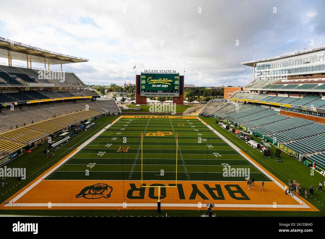 McLane Stadium Before the Baylor Bears vs Texas State Bobcats NCAA College Football Game, Samstag, 17. September 2022, in Waco, Text (Eddie Kelly/Bild von Stockfoto
