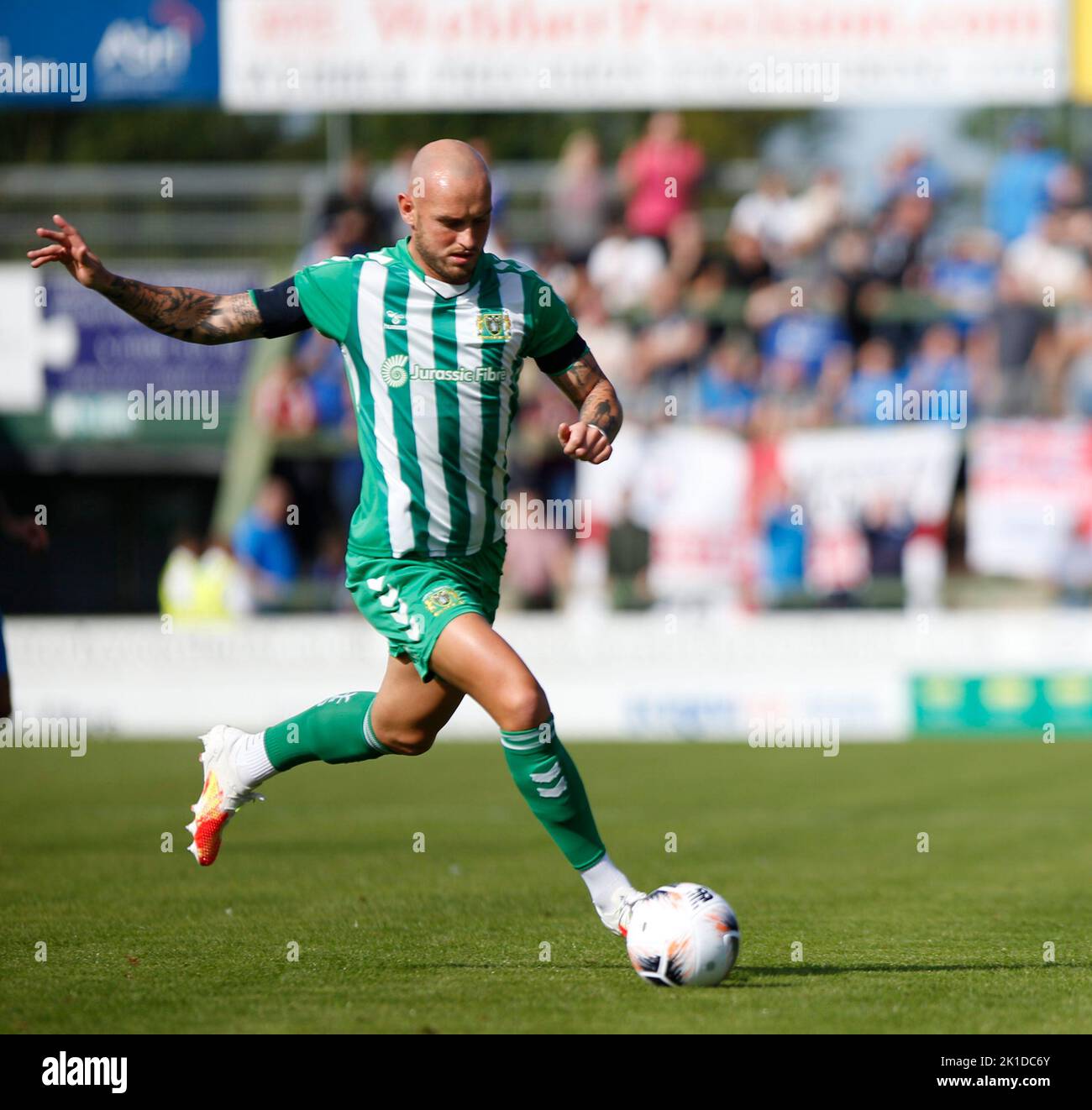 Yeovil Town V Chesterfield Samstag, 17. September 2022 - Huish Park - Yeovil - Vereinigtes Königreich Kredite an Martin Edwards Stockfoto