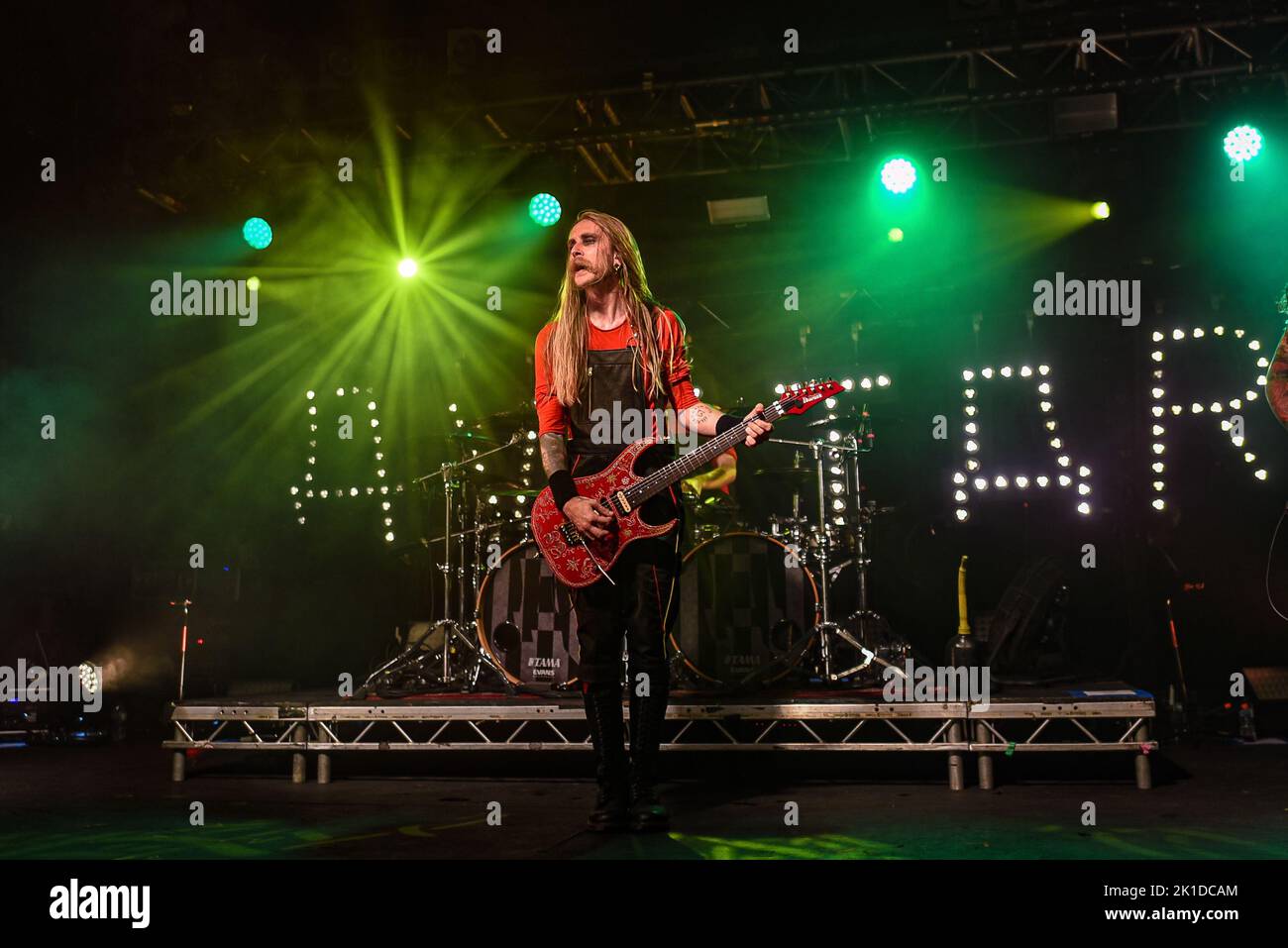 Die schwedische Metalband Avatar tritt live in der Oxford Academy, Großbritannien, auf Stockfoto