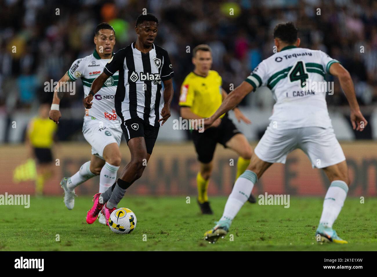 JEFFINHO von Botafogo während des Spiels zwischen Botafogo und Coritiba im Rahmen der Brasileirao Serie A 2022 im Nilton Santos Stadium am 17. September 2022 in Rio de Janeiro, Brasilien. Stockfoto