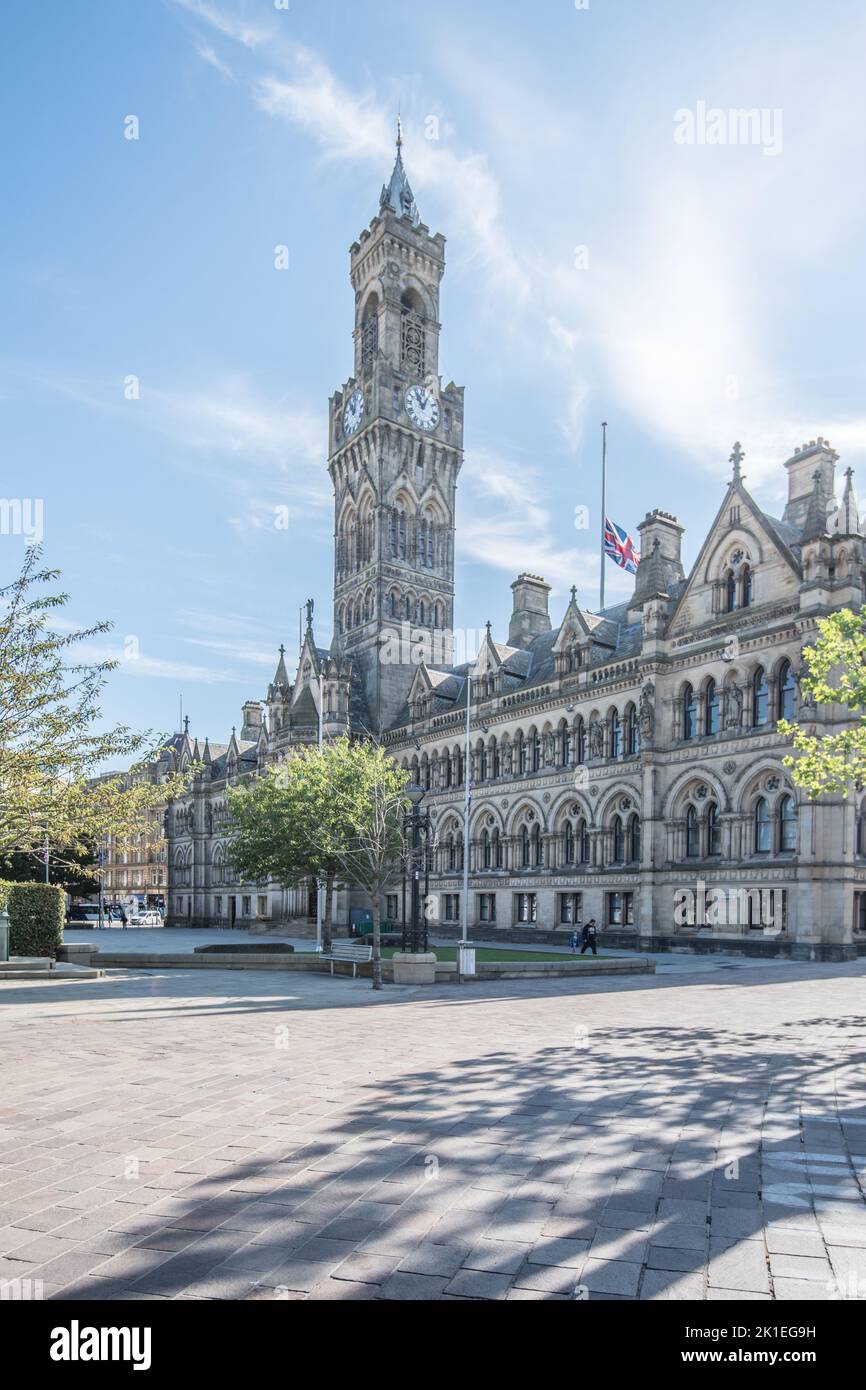 Das Bradford City Hall ist ein Rathaus aus dem 19.. Jahrhundert am