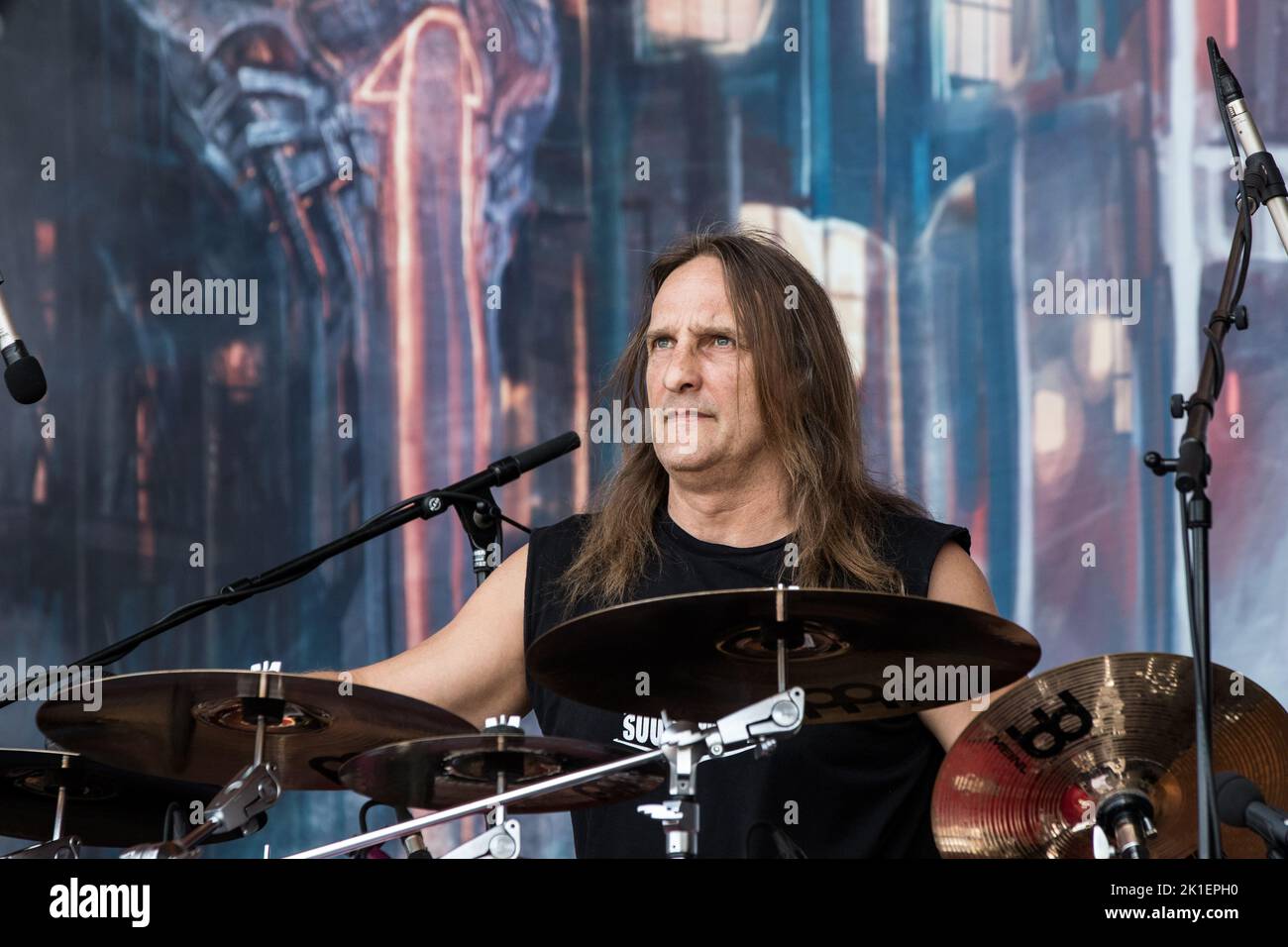 EXODUS HELLFEST Festival, Clisson, FRANKREICH , 21/06/2015 Florent 'MrCrash' B. Stockfoto