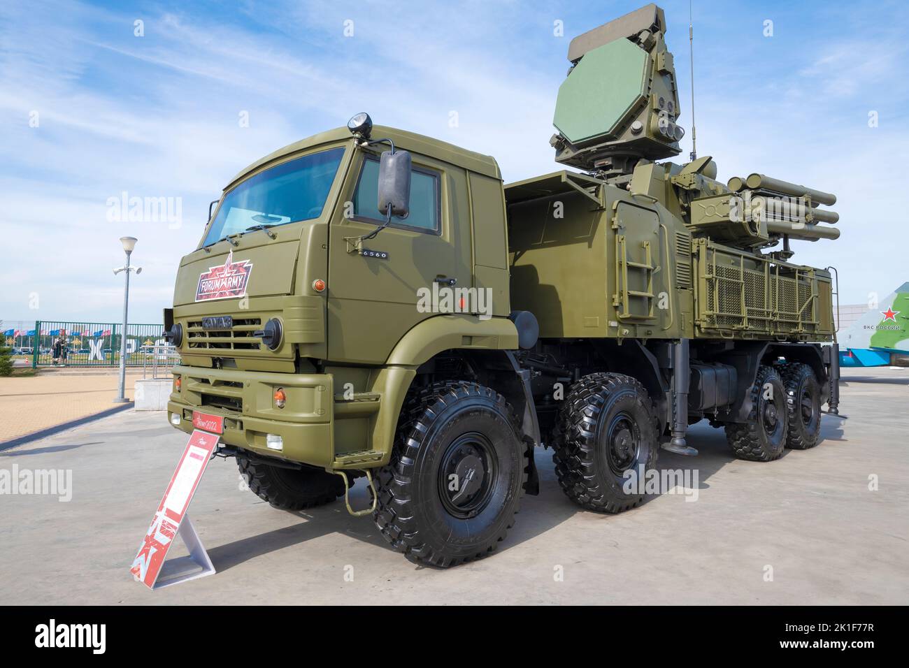 REGION MOSKAU, RUSSLAND - 19. AUGUST 2022: Pantsir-S1 ist ein ...