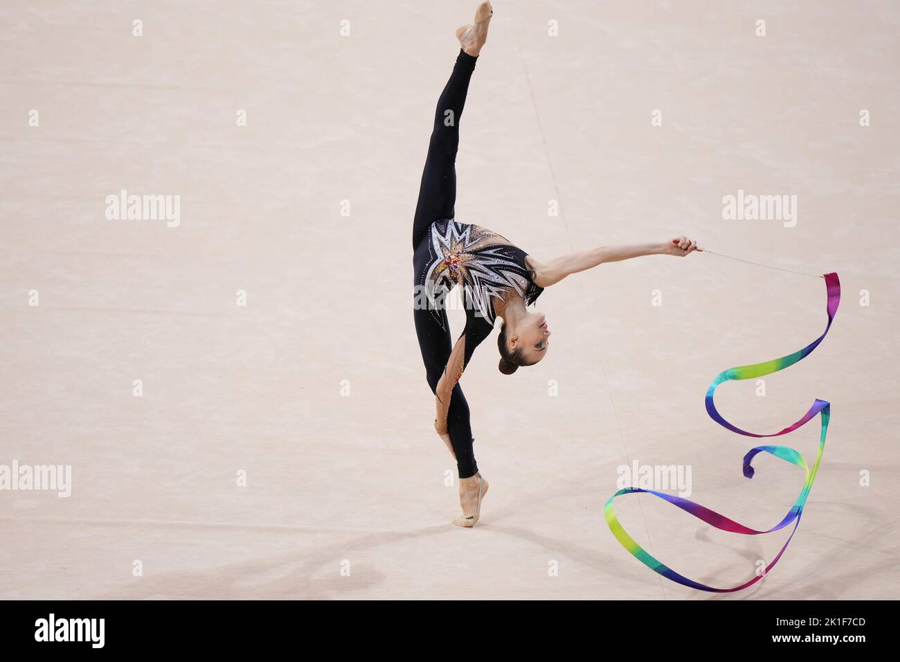 VARFOLOMEEV Darja - GER Ribbon Allround während der Rhythmischen Gymnastik Weltmeisterschaft 2022 day4, Gymnastik in Sofia, Bulgarien, September 17 2022 Stockfoto