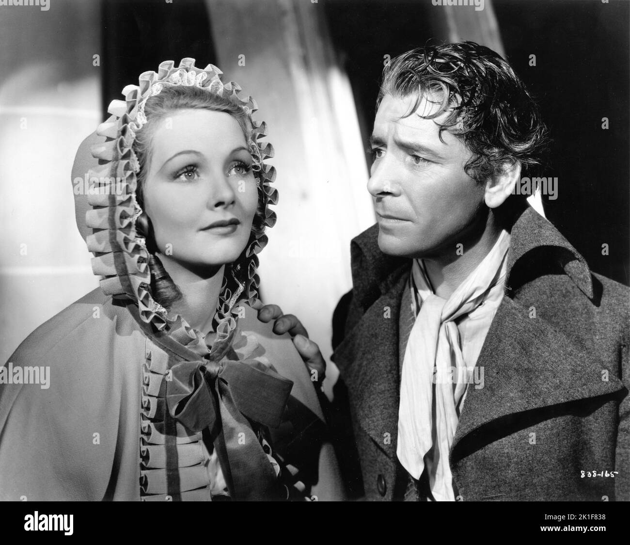 ELIZABETH ALLAN als Lucie Manette und RONALD COLMAN als Sydney Carton Portrait in A TALE OF TWO CITIES 1935 Regie: JACK CONWAY Roman Charles Dickens Produzent David O. Selznick Metro Goldwyn Mayer Stockfoto