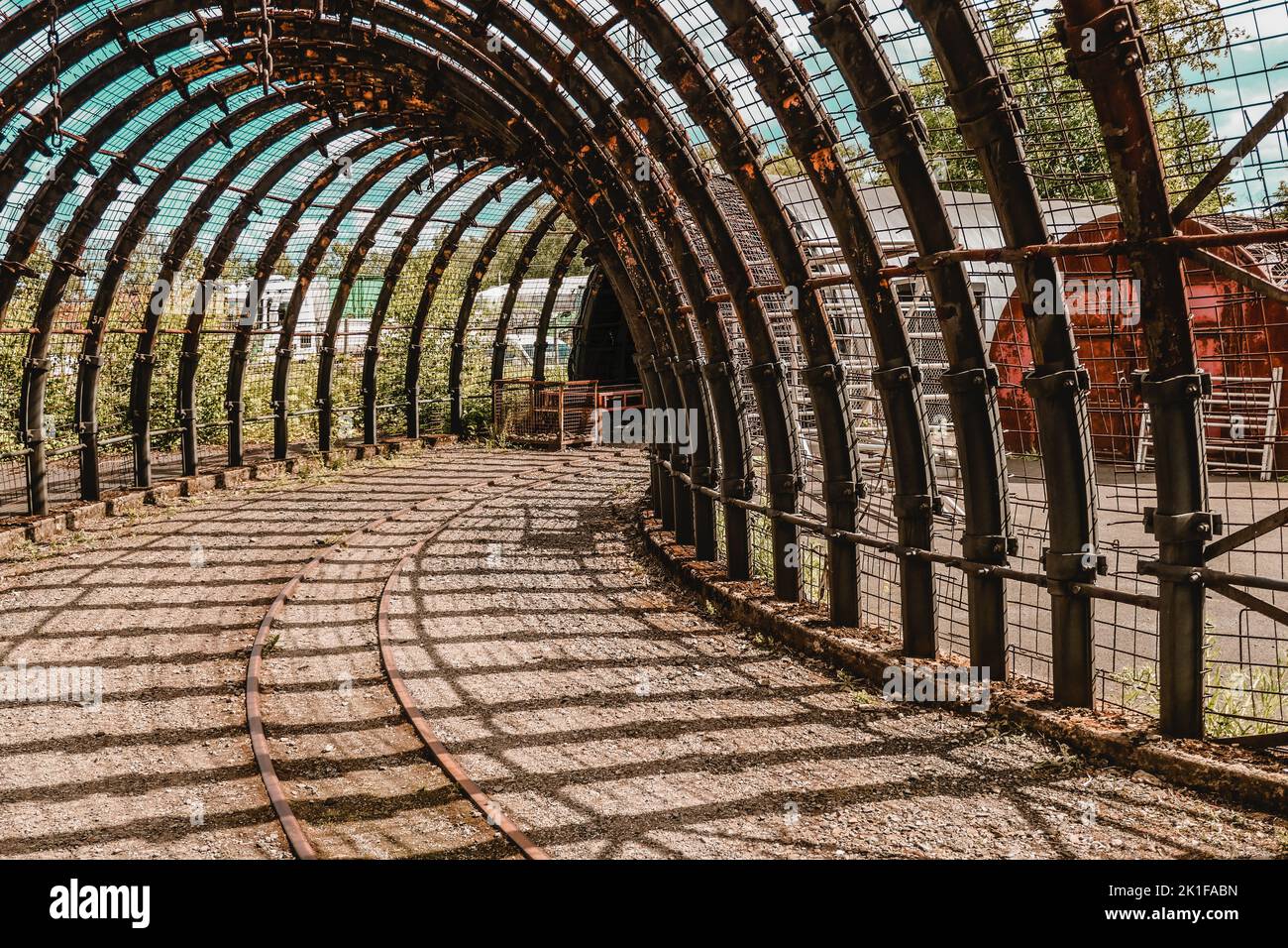 Detailansicht der Zeche Zollern in Dortmund Stockfoto