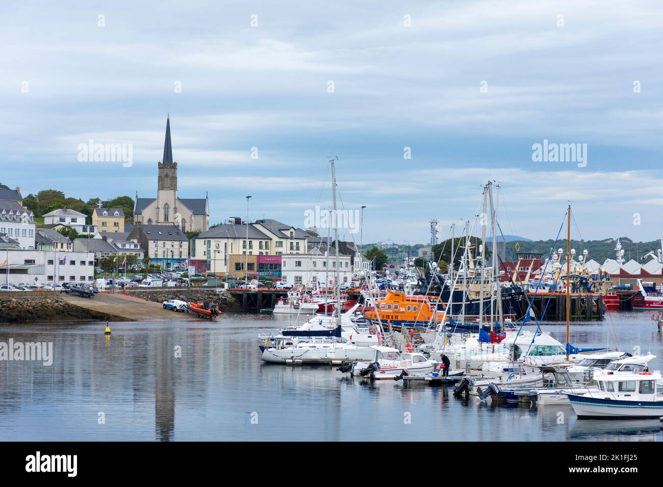 Killybegs Fischerhafen in der Grafschaft Donegal, Irland Stockfoto