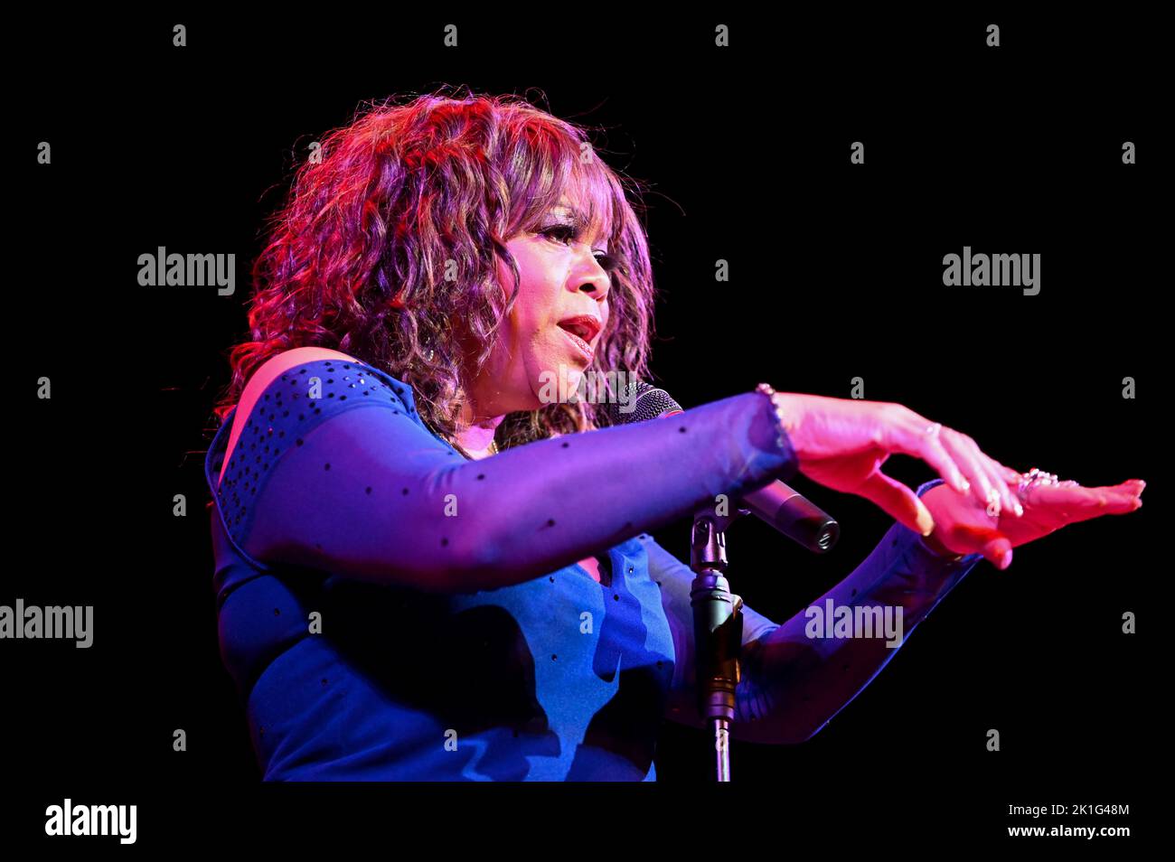 Deniece Williams auf der Giants of Soul Tour im Sheffield City Hall , Sheffield , Großbritannien , 14.09.2022 Stockfoto