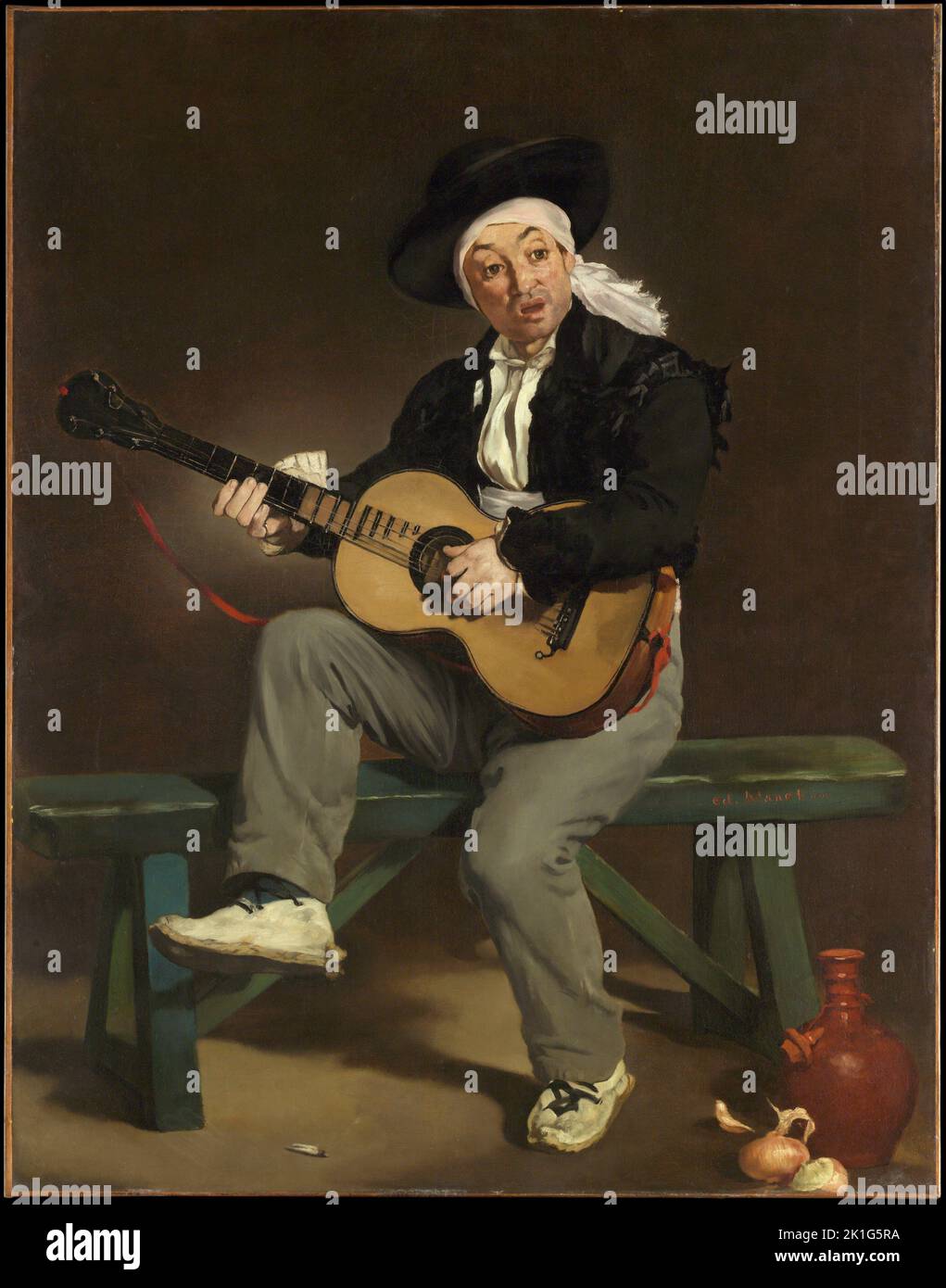 Der Spanische Sänger. Edouard Manet. 1860. Stockfoto