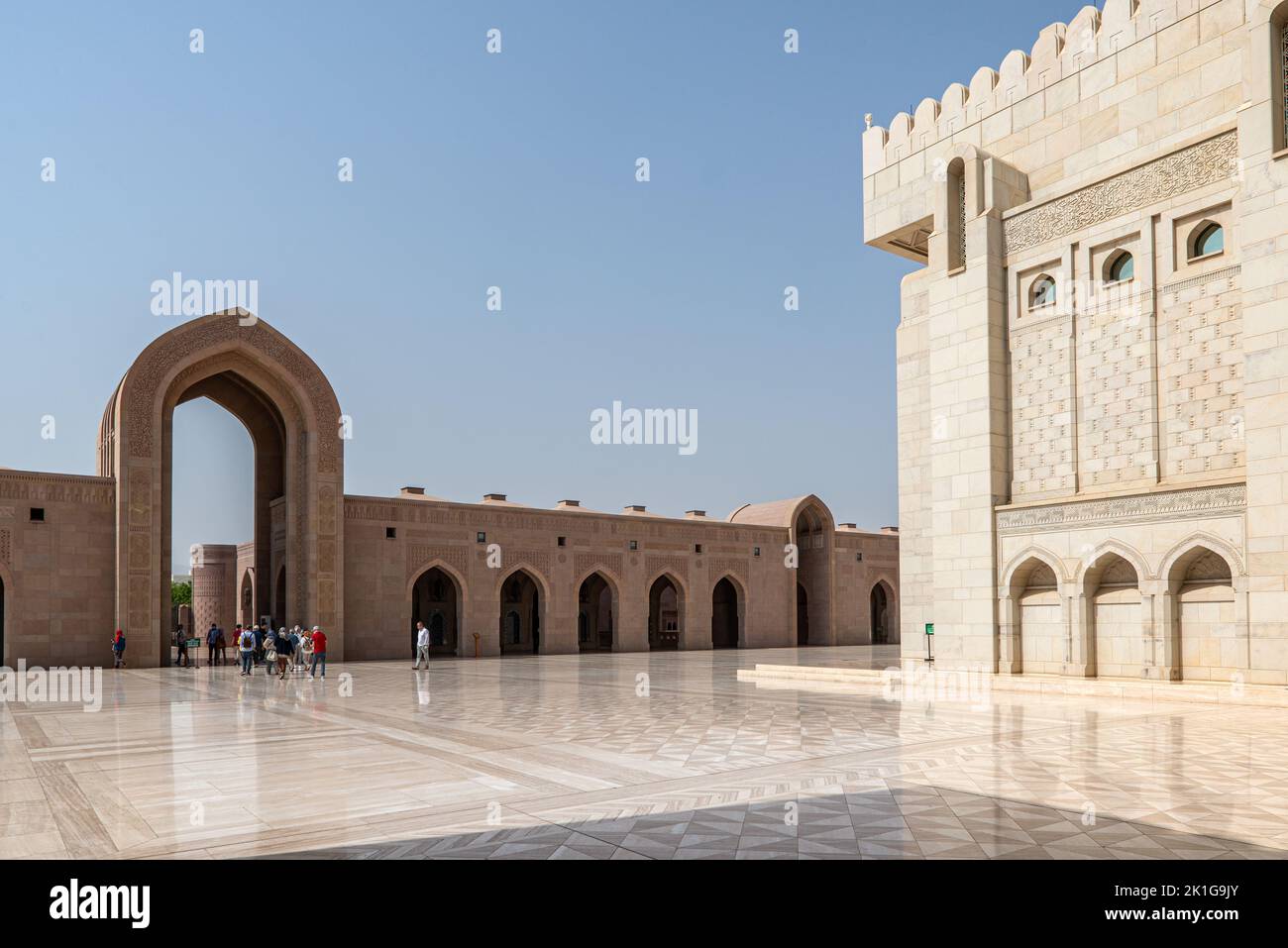 Sultan Qaboos Grand Mosque, Muscat, Oman Stockfoto