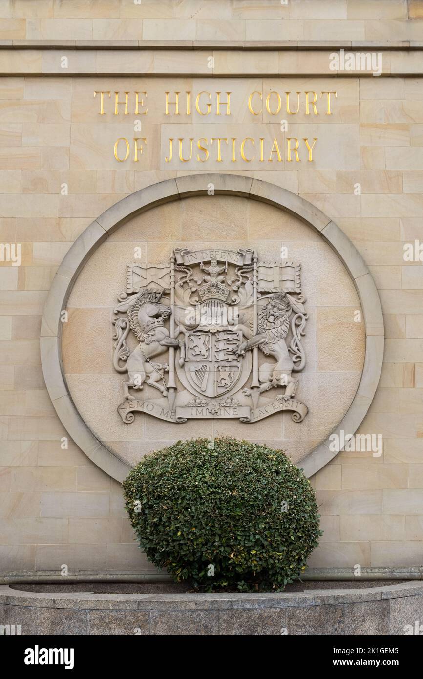 Glasgow High Court - High Court of Justiciary, Glasgow, Schottland, Großbritannien Stockfoto