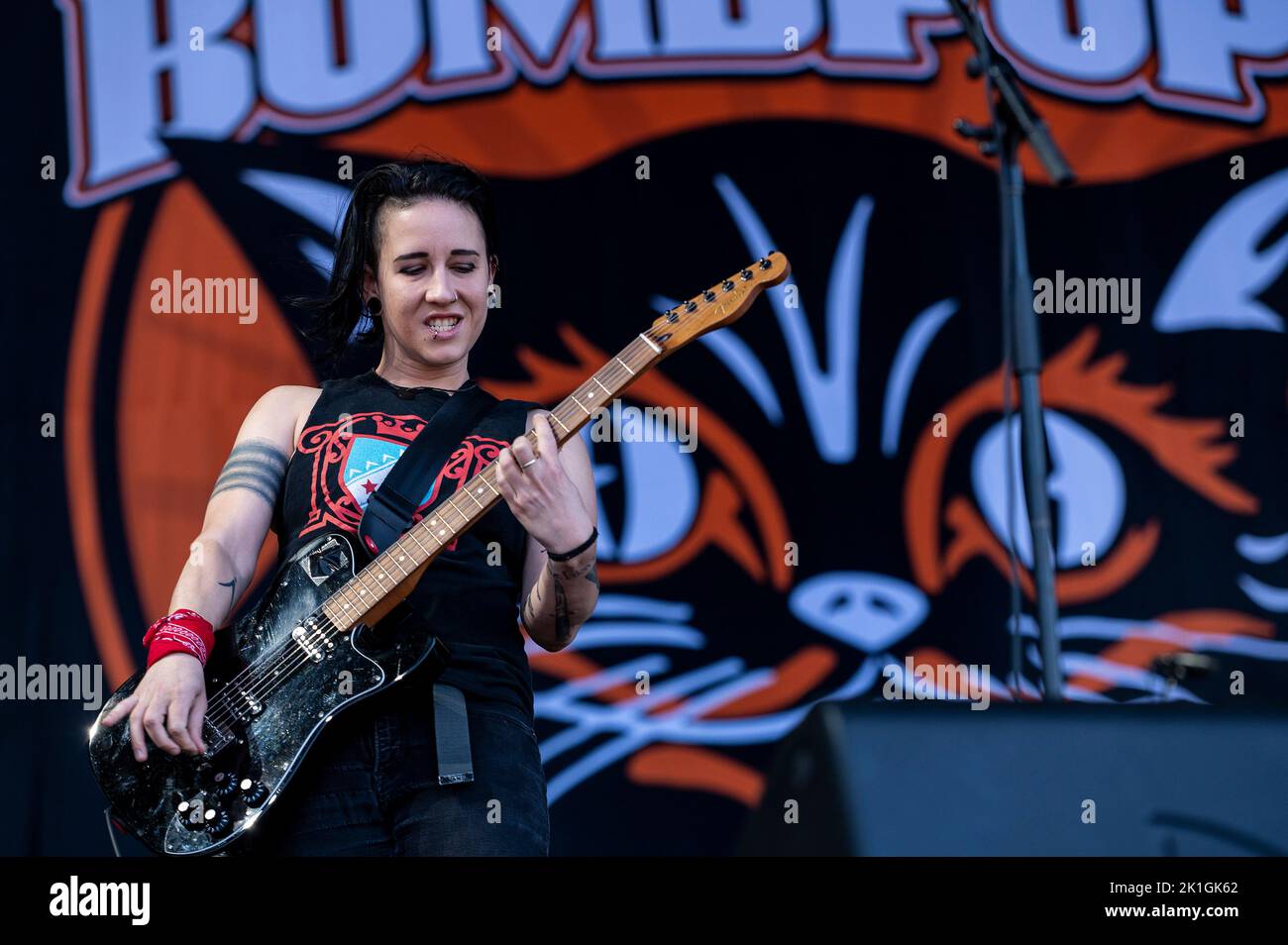 Chicago, USA. 18. September 2022. Bombpops treten am Sonntag, 18. September 2022, auf dem Riot Fest in Douglas Park in Chicago, IL, auf. (Foto von Christopher Dilts/Sipa USA) Quelle: SIPA USA/Alamy Live News Stockfoto