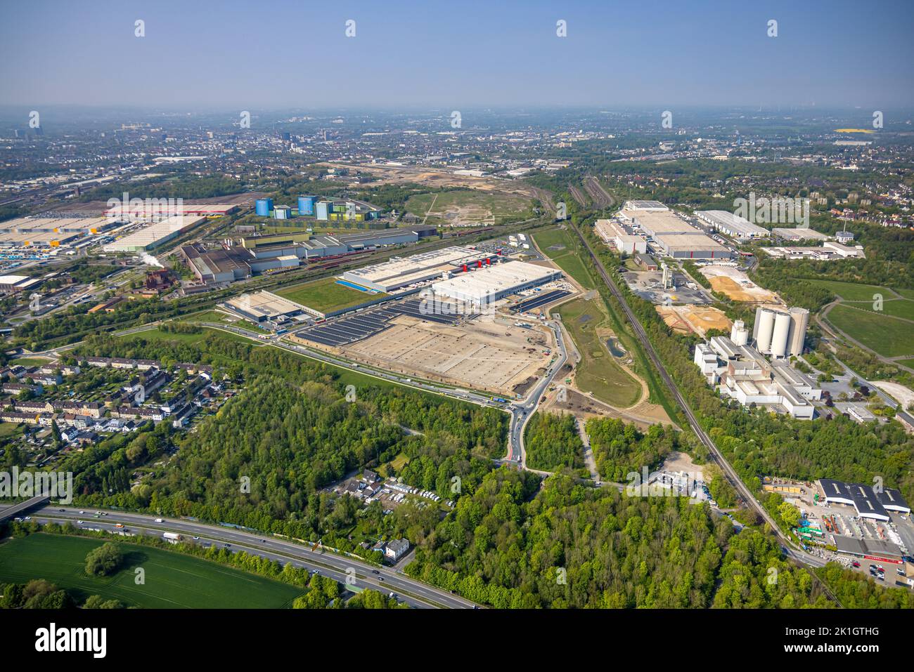 Luftaufnahme des DORLOGStandortes in Dortmund , Dortmund Logistik 21