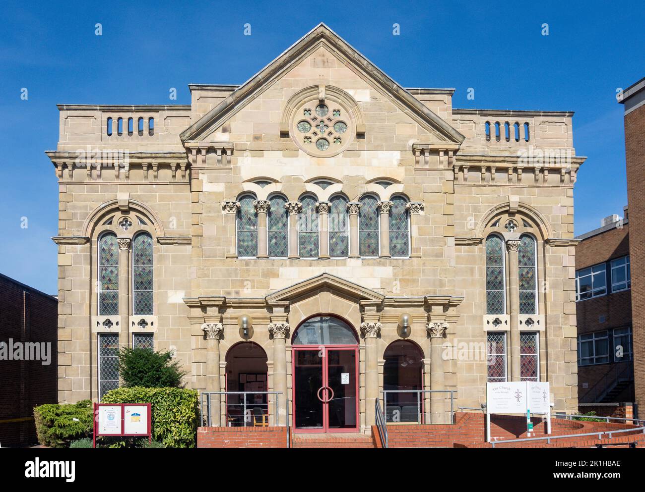 Hinckley URC Church, The Borough, Hinckley, Leicestershire, England, Vereinigtes Königreich Stockfoto