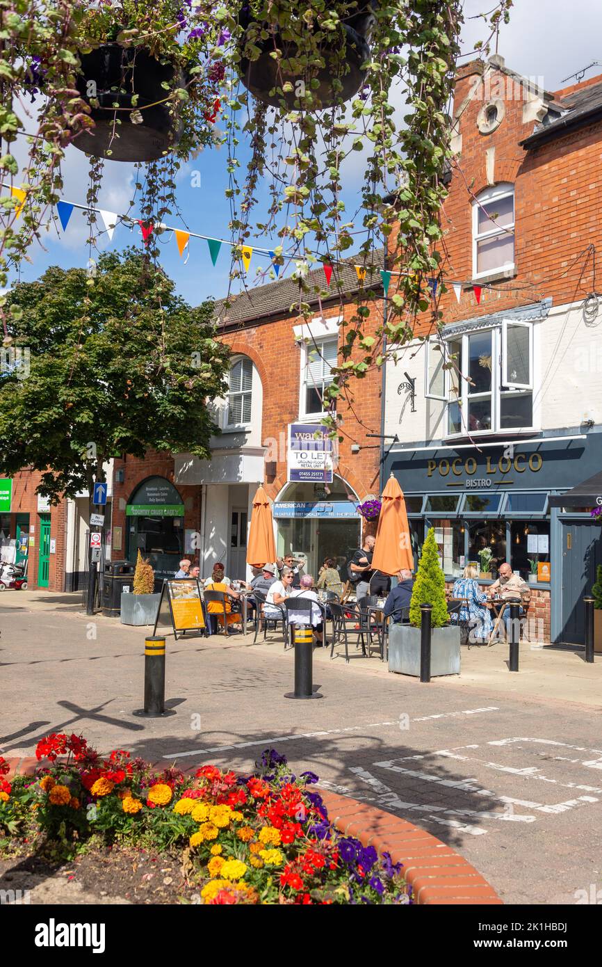 Poco Loco Bistro, Castle Street, Hinckley, Leicestershire, England, Vereinigtes Königreich Stockfoto