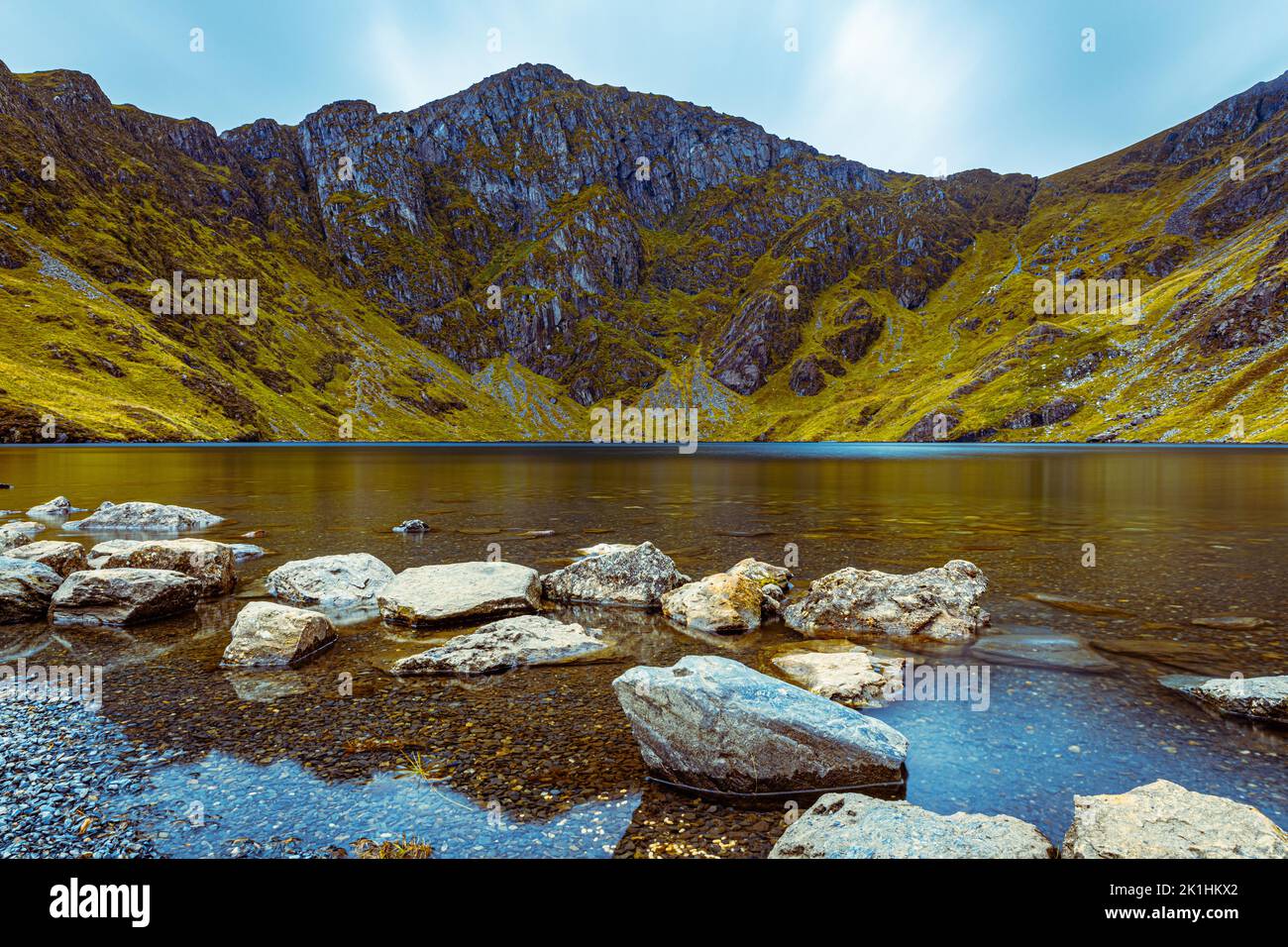Llyn Cau, Cadair Idris, Snowdonia Stockfoto