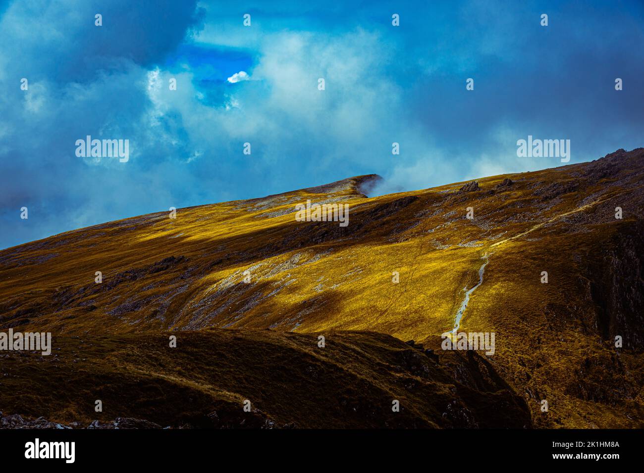 Die Pisten von Cadair Idris, Snowdonia, Wales Stockfoto