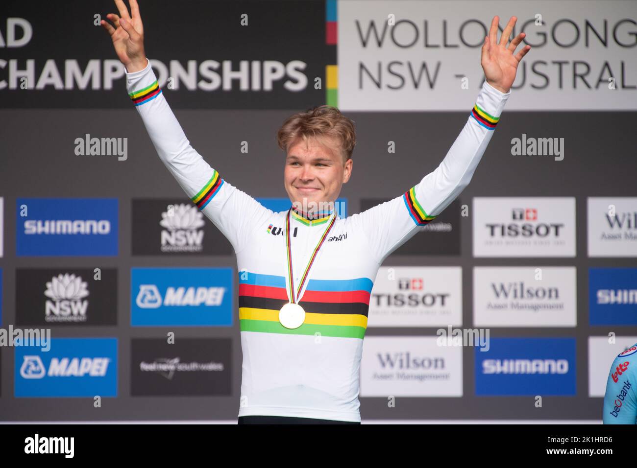 Tobias Foss aus Norwegen, Weltmeister im EinzelZeitfahren der Elite
