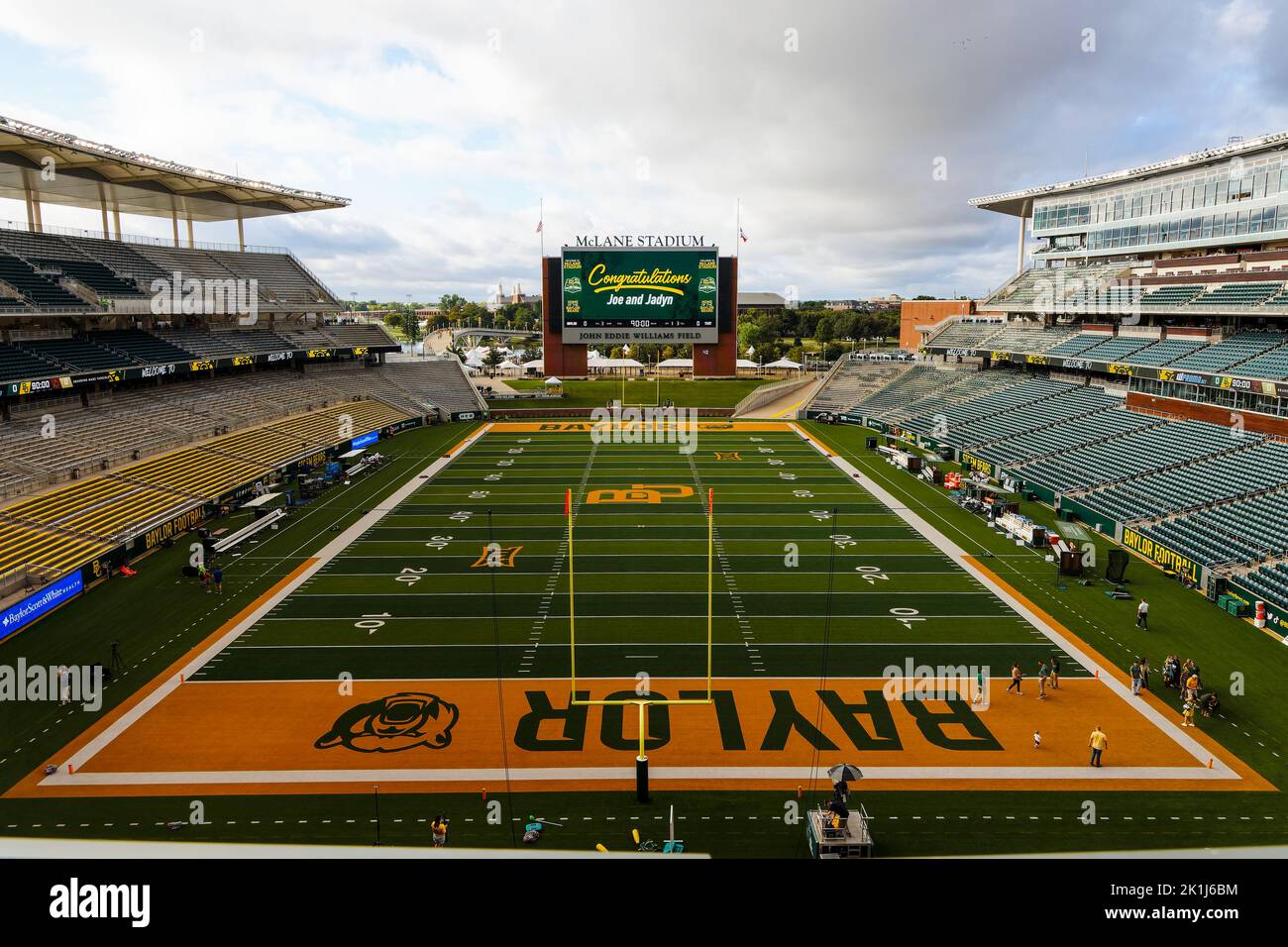 McLane Stadium Before the Baylor Bears vs Texas State Bobcats NCAA College Football Game, Samstag, 17. September 2022, in Waco, Text (Eddie Kelly/Bild von Stockfoto