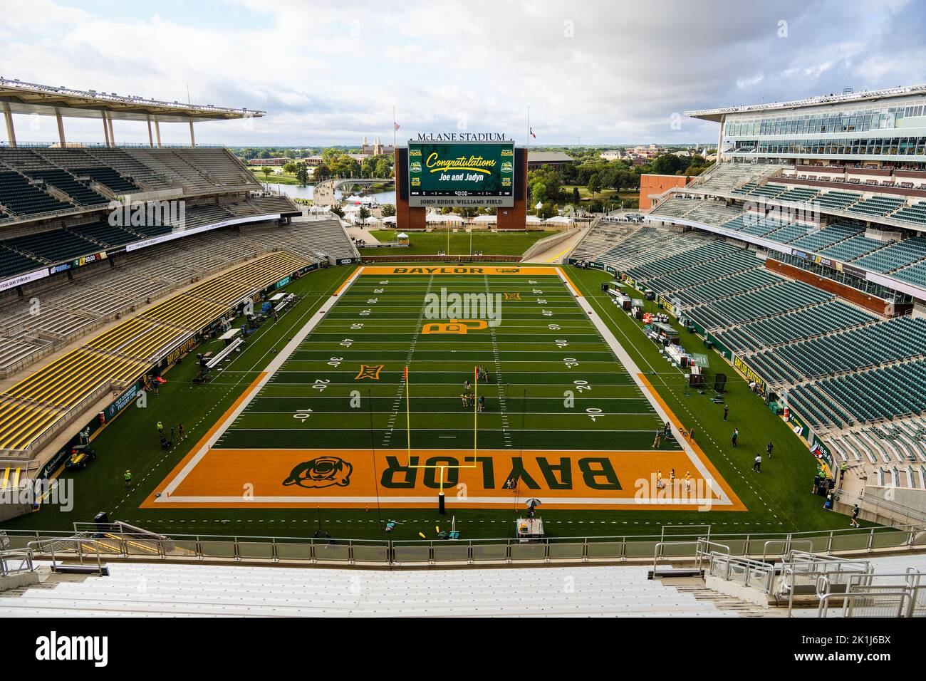 McLane Stadium Before the Baylor Bears vs Texas State Bobcats NCAA College Football Game, Samstag, 17. September 2022, in Waco, Text (Eddie Kelly/Bild von Stockfoto