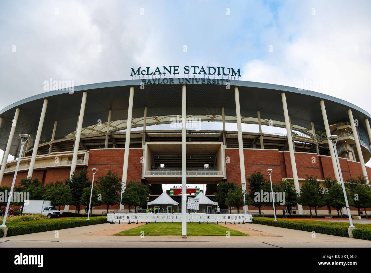 McLane Stadium Before the Baylor Bears vs Texas State Bobcats NCAA College Football Spiel, Samstag, 17. September 2022, in Waco, Text (Eddie Kelly/Image of Sport) Stockfoto