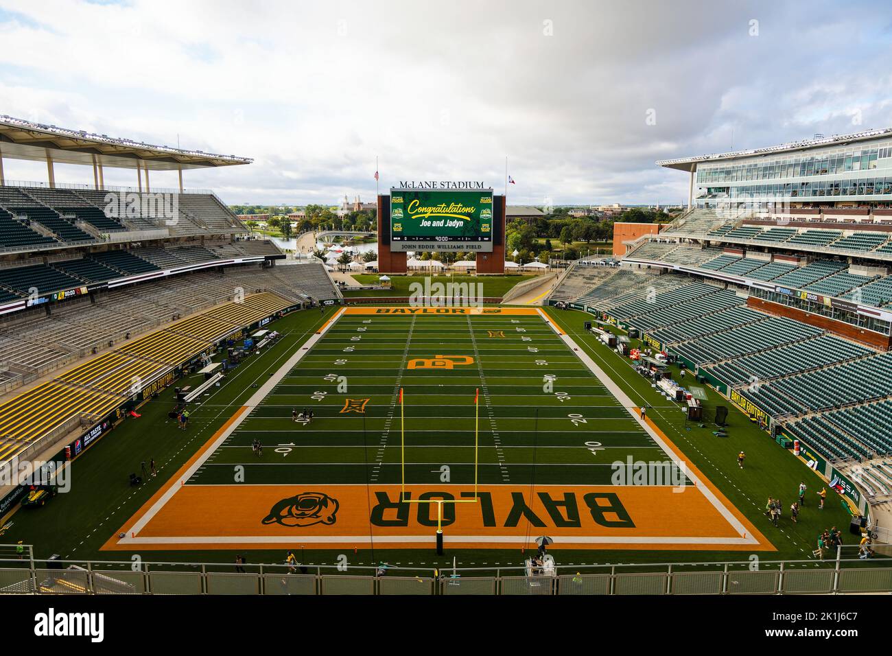 McLane Stadium Before the Baylor Bears vs Texas State Bobcats NCAA College Football Game, Samstag, 17. September 2022, in Waco, Text (Eddie Kelly/Bild von Stockfoto