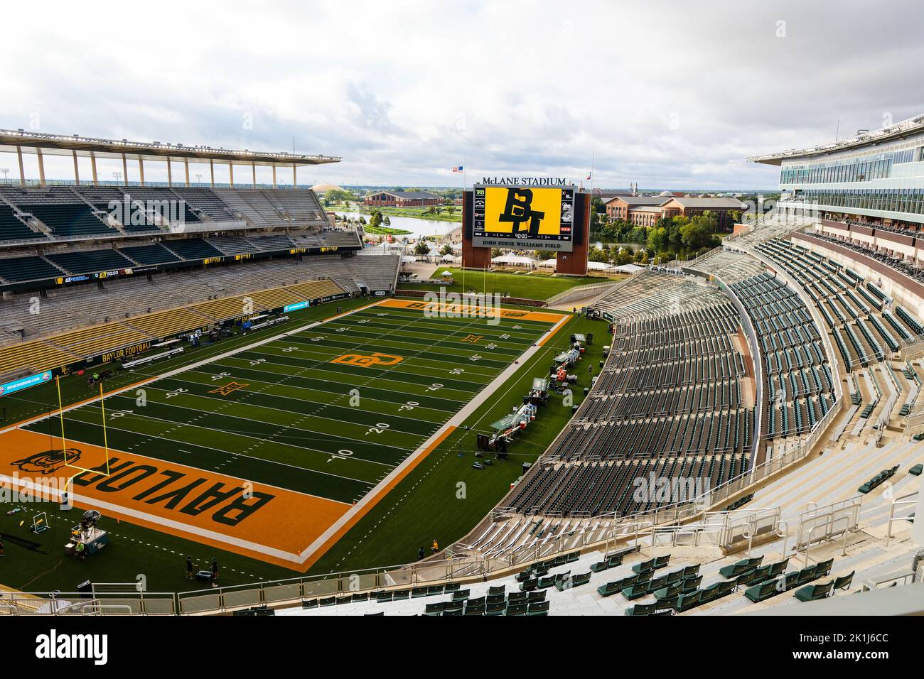 McLane Stadium Before the Baylor Bears vs Texas State Bobcats NCAA College Football Game, Samstag, 17. September 2022, in Waco, Text (Eddie Kelly/Bild von Stockfoto