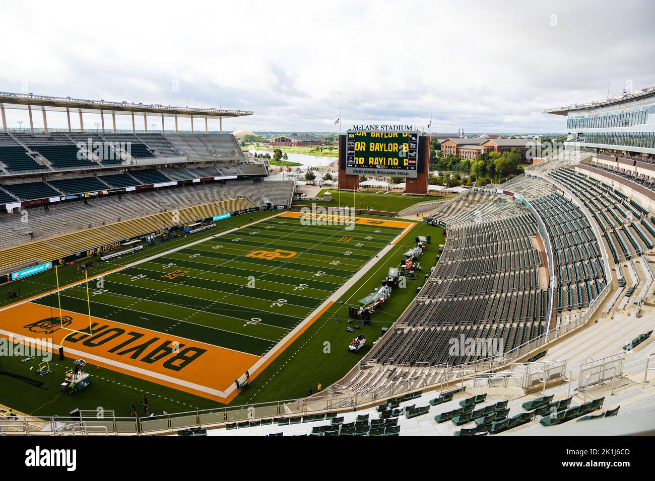 McLane Stadium Before the Baylor Bears vs Texas State Bobcats NCAA College Football Game, Samstag, 17. September 2022, in Waco, Text (Eddie Kelly/Bild von Stockfoto