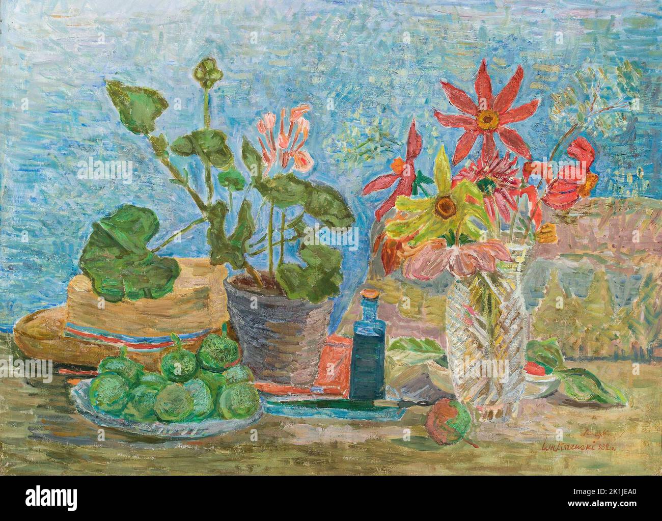 Zygmunt Waliszewski - Blumen und Früchte - 1932 Stockfoto