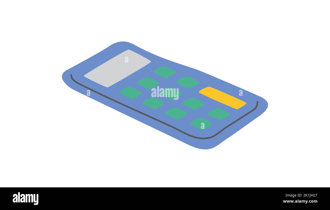 Vektor des Rechners. 3D Illustration für Unternehmen, Rechner, Finanzen, Geld Stock Vektor