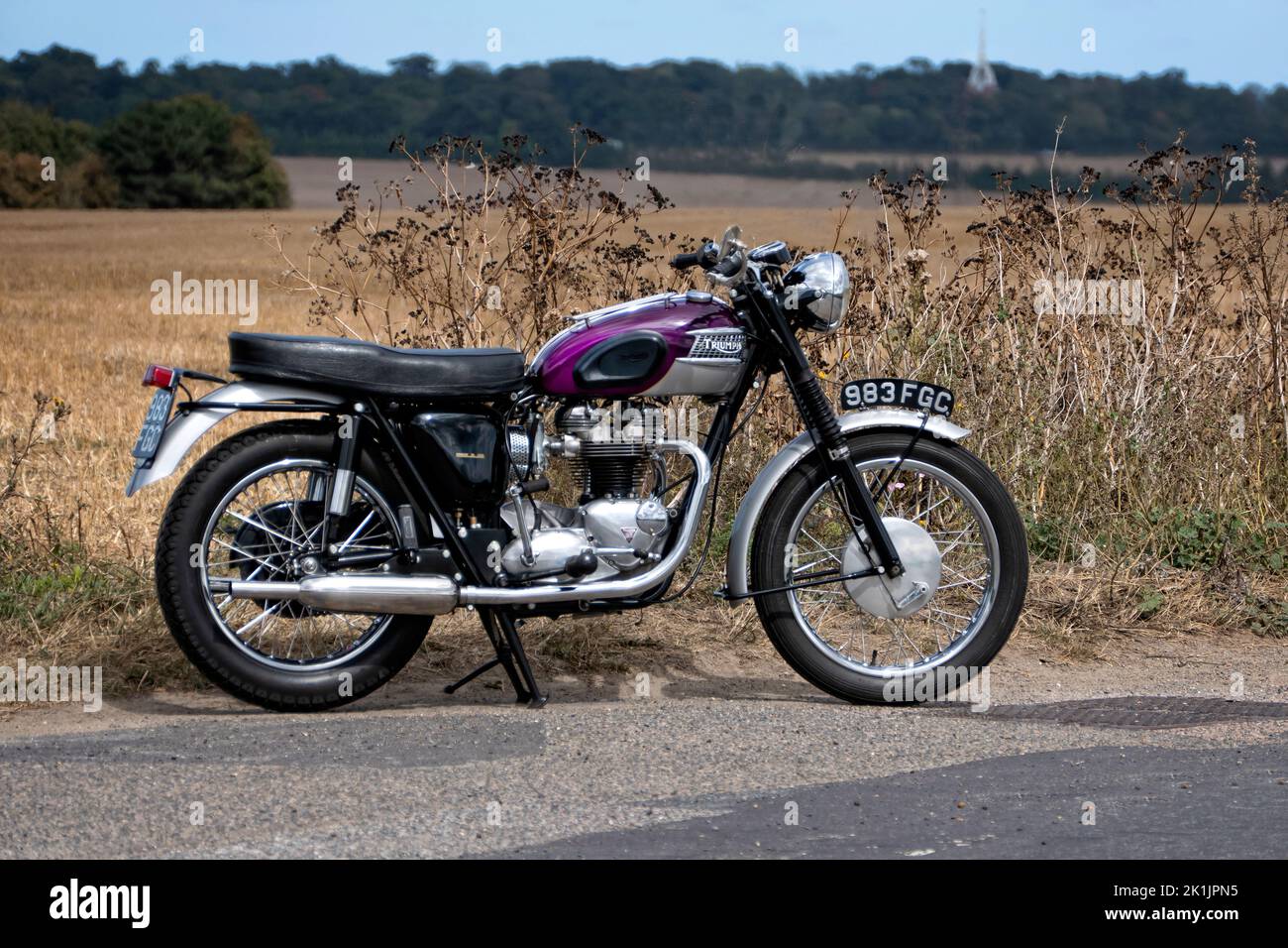 1963 Triumph Trophy TR6 Motorrad Stockfoto