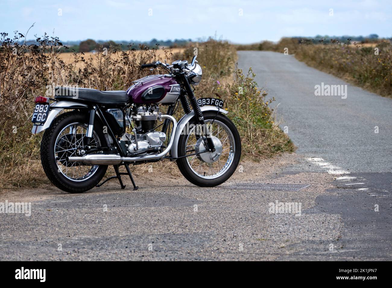 1963 Triumph Trophy TR6 Motorrad Stockfoto