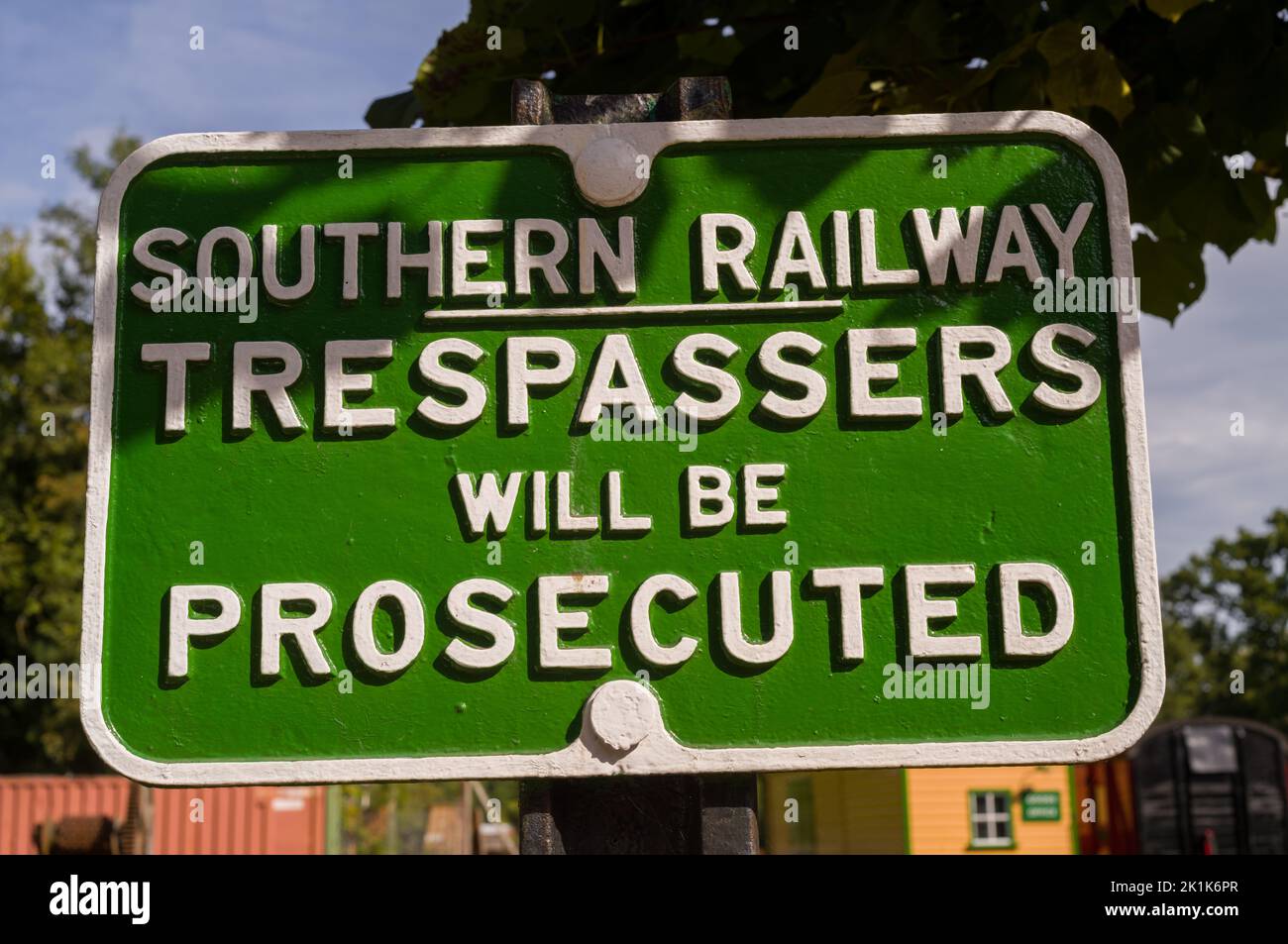 Bluebell Railway und Umgebung in East Sussex. Stockfoto