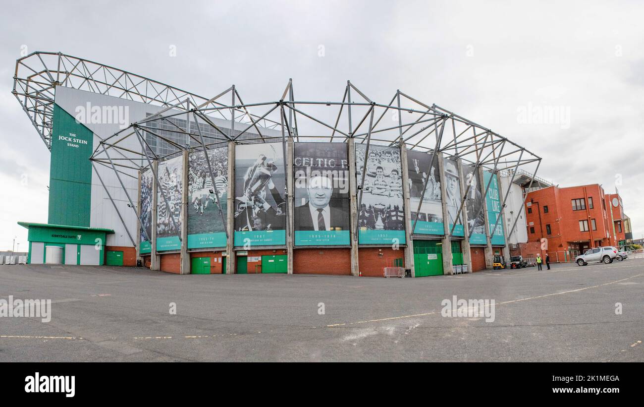 Celtic Park Stadium Heimstadion von Celtic. Das im Parkhead-Viertel von Glasgow gelegene Stadion ist das größte Fußballstadion Schottlands Stockfoto