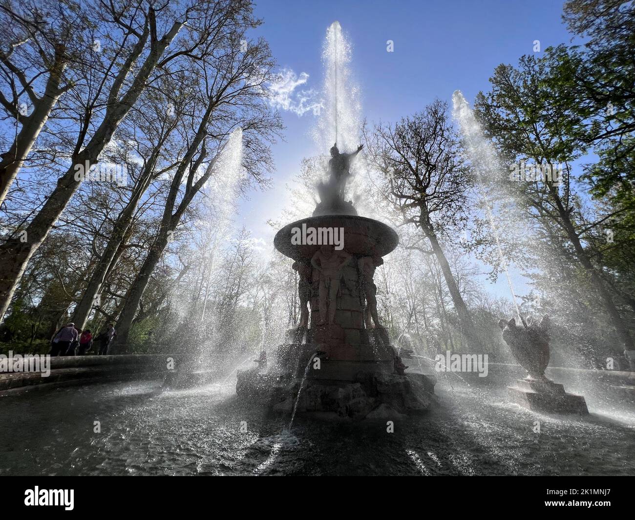 Brunnen der Gärten des Prinzen in Aranjuez Stockfoto