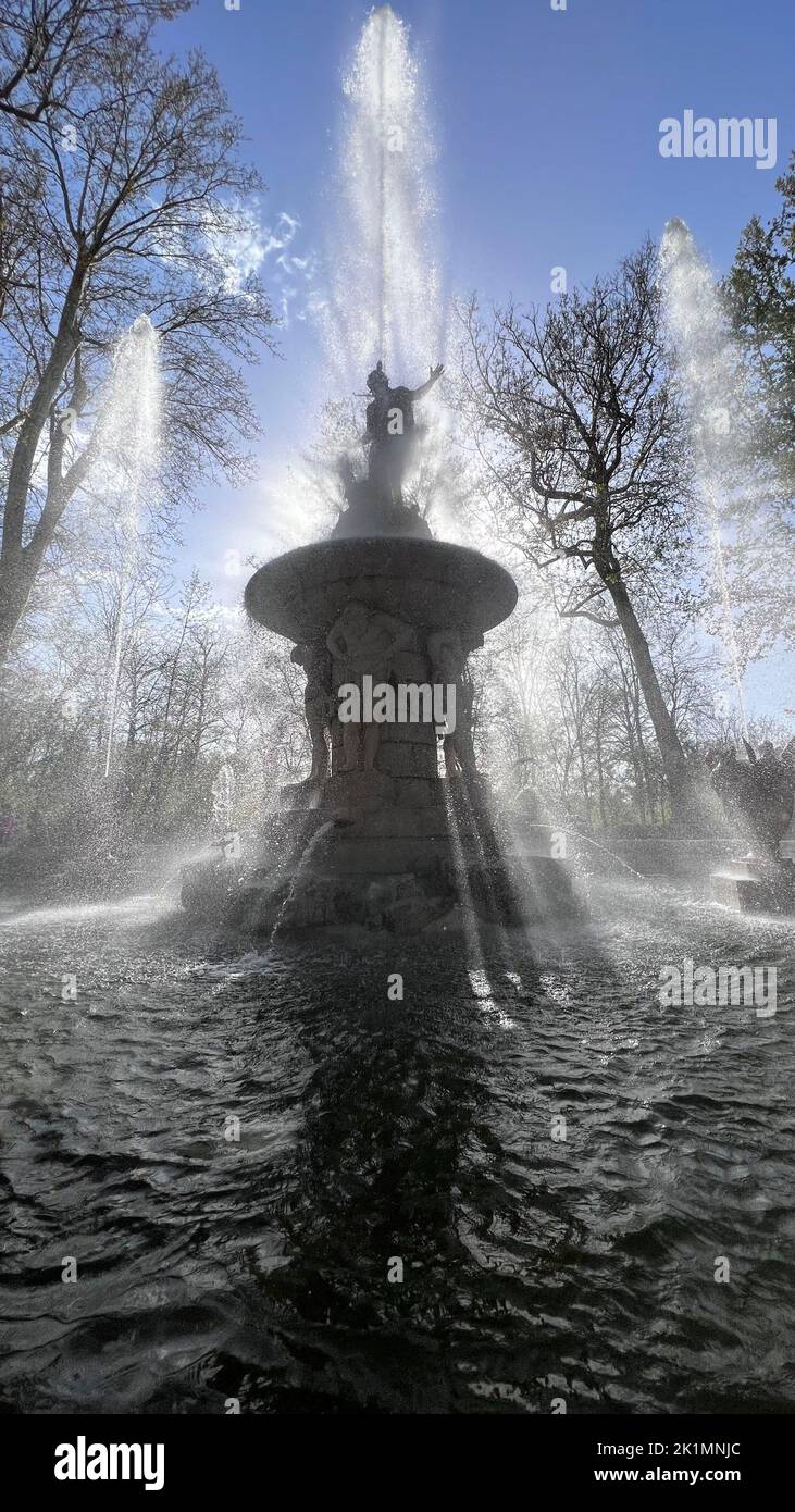 Brunnen der Gärten des Prinzen in Aranjuez Stockfoto