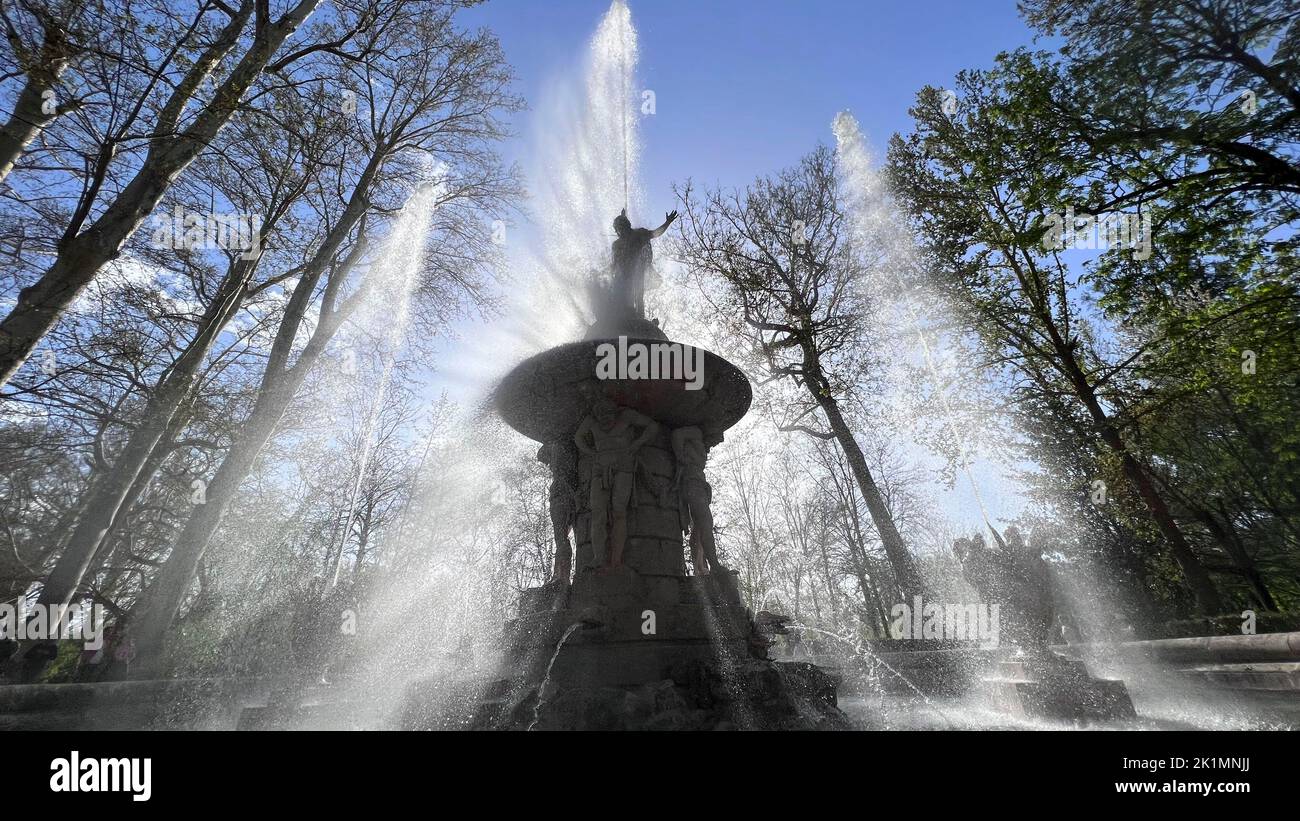 Brunnen der Gärten des Prinzen in Aranjuez Stockfoto