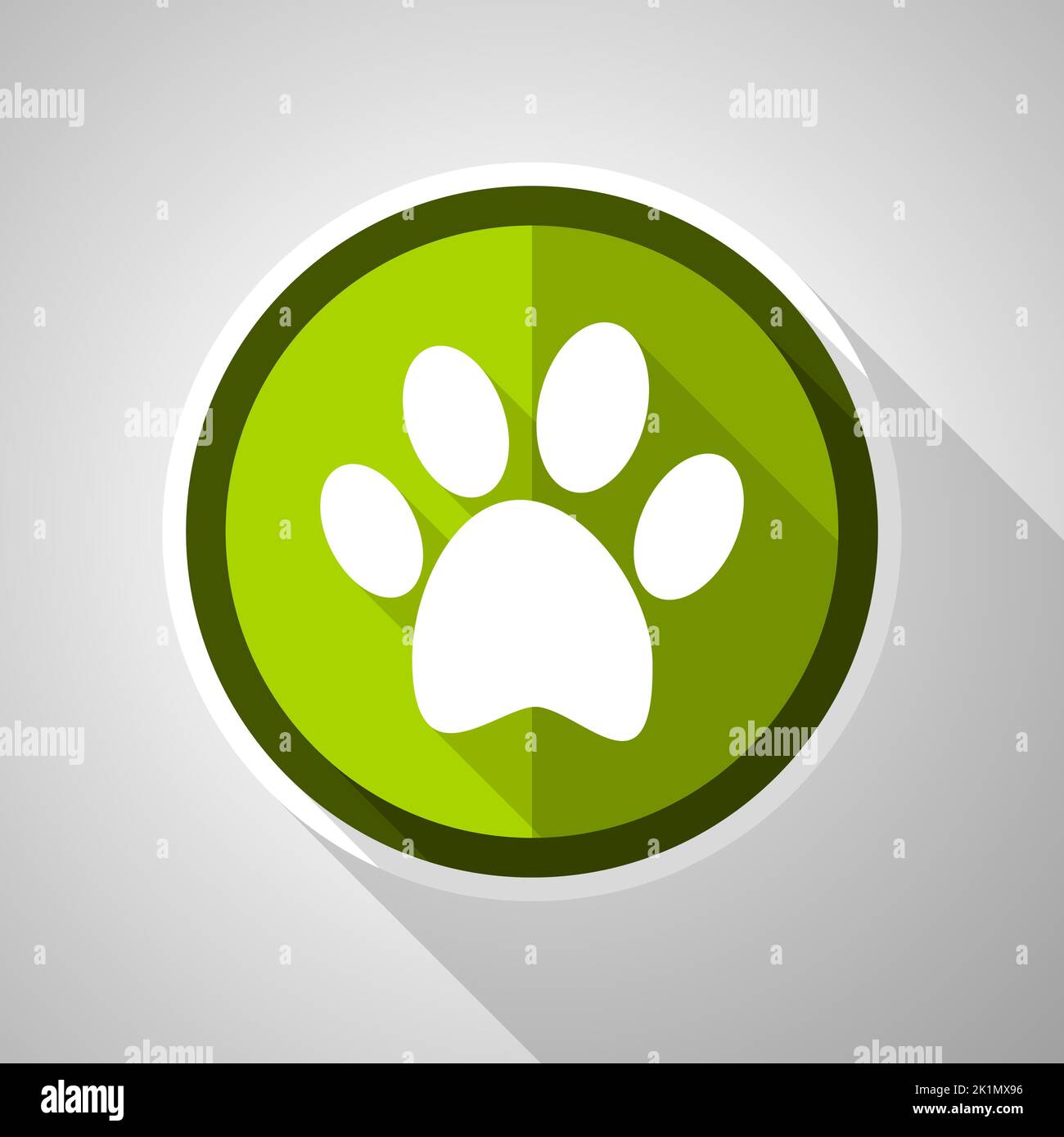 Tier grün Vektor-Symbol, Tierwelt flache Design-Symbol Stock Vektor